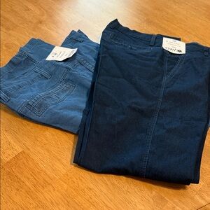Men's Straight Jeans - Blue and Dark Blue. 2 pair